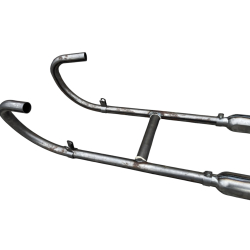 Układ wydechowy kolana tłumiki M-72 rybki  SUROWY